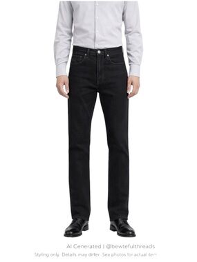 Paul Smith Black Slim Straight Jeans 31x33 Tall Quiet Luxury Denim